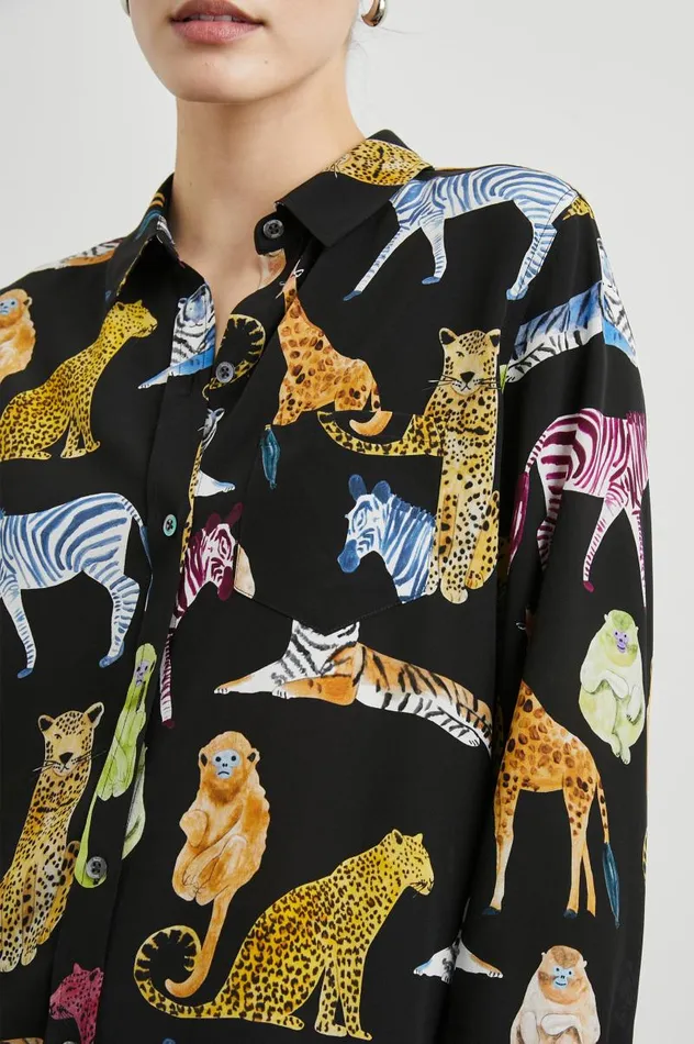 Rails Tops Women KATE SHIRT Illustrated Animals