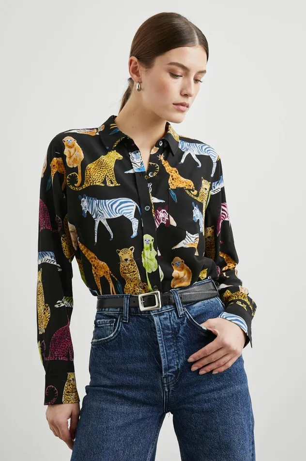 Rails Tops Women KATE SHIRT Illustrated Animals