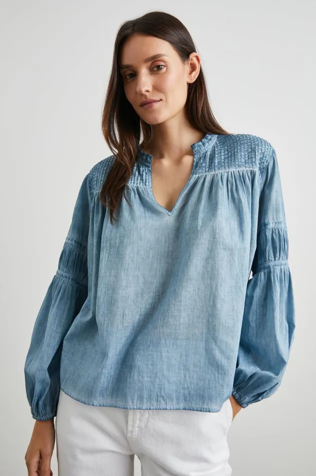 Rails Tops Women MARLI TOP Faded Blue