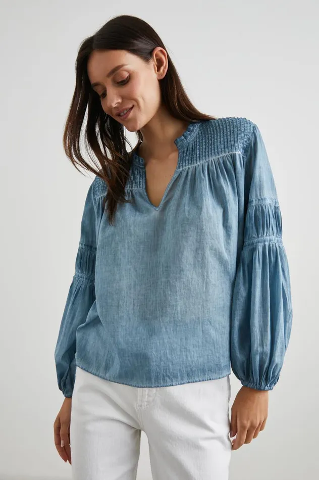 Rails Tops Women MARLI TOP Faded Blue