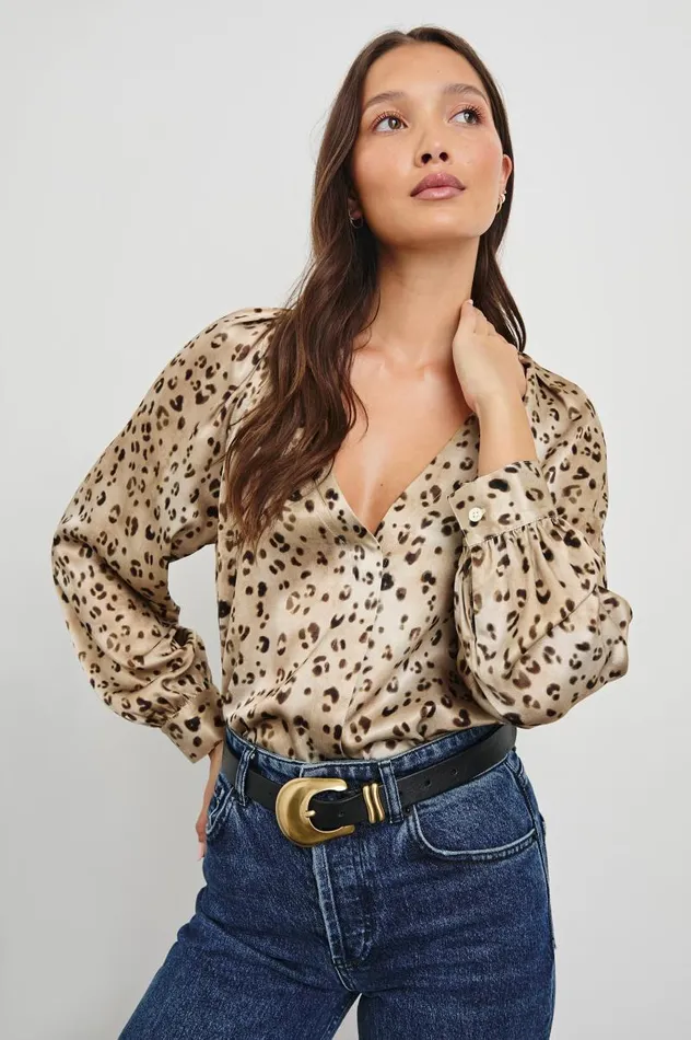 Rails Tops Women SANDRA TOP Champagne Leopard