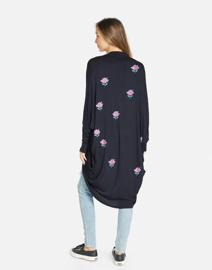 Ramona Crystal Roses Black Women039s Lauren Moshi Sweaters and Knits