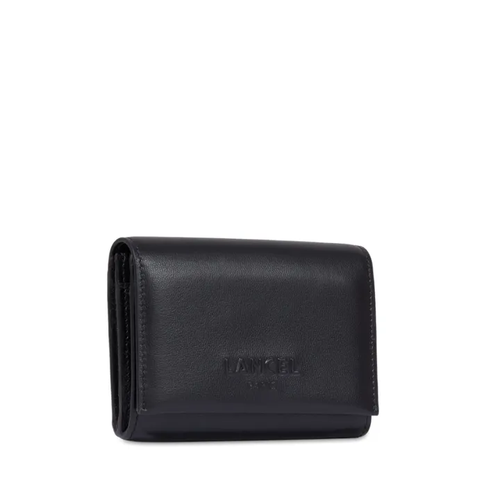 Rectangular Flap Compact Wallet Black Women Lancel Purse Rectangular Flap Compact Wallet Black Women Lancel Purse