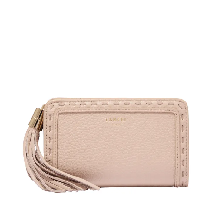 Rectangular Zip Compact Wallet Cappuccinogold Women Lancel Wallet