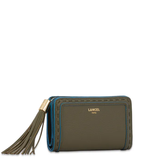 Rectangular Zip Compact Wallet Dark Kaki Women Lancel Wallet Rectangular Zip Compact Wallet Dark Kaki Women Lancel Wallet
