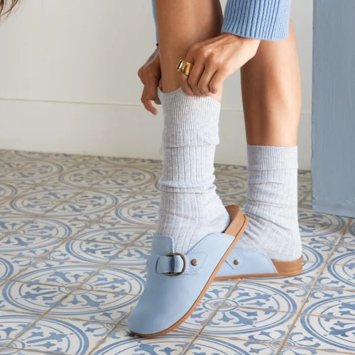 Reef Clogs Women Vista Serenity Dusty Blue Suede Reef Clogs Women Vista Serenity Dusty Blue Suede