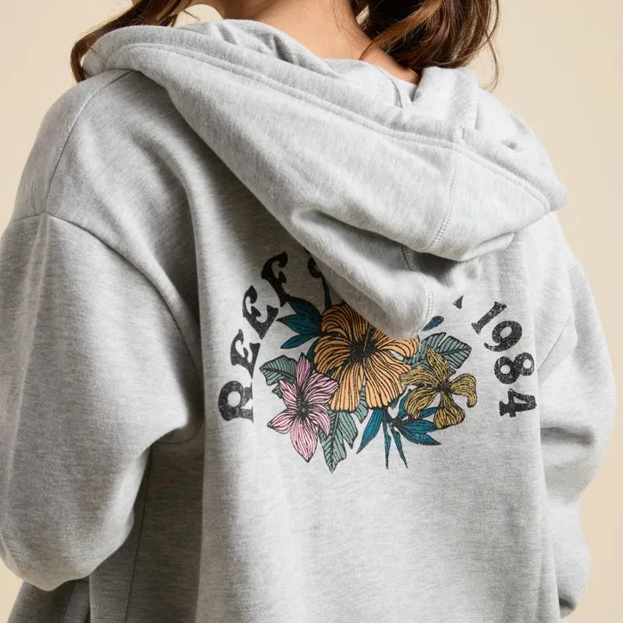 Reef Hoodies Sweaters and Jackets Women Brittany Fleece Full Zip Heather Grey Reef Hoodies Sweaters and Jackets Women Brittany Fleece Full Zip Heather Grey