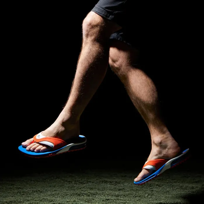 Reef Sandals Men Fanning Pregame Orangeblue Reef Sandals Men Fanning Pregame Orangeblue