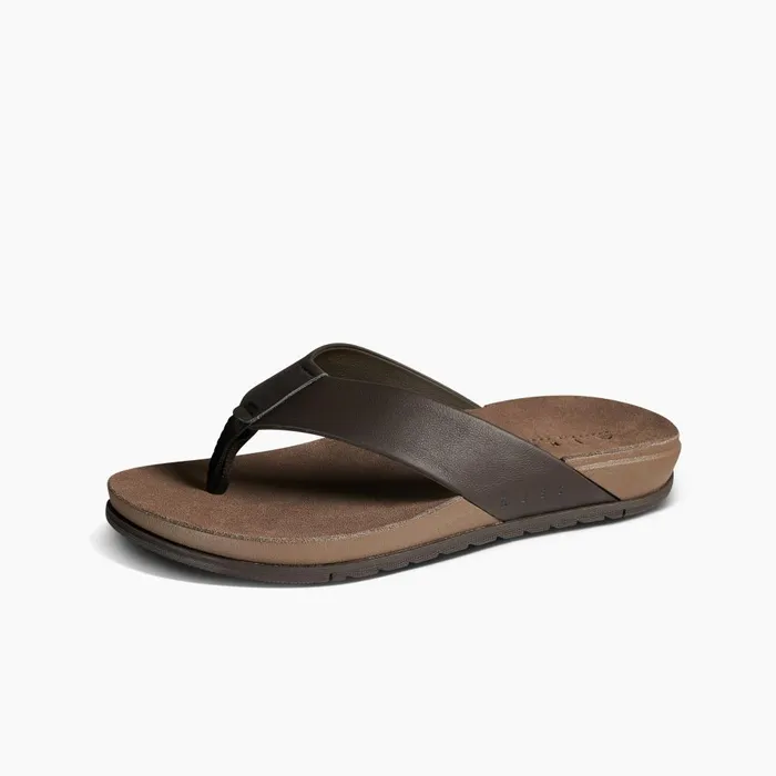 Reef Sandals Men Ojai Brown Leather Reef Sandals Men Ojai Brown Leather