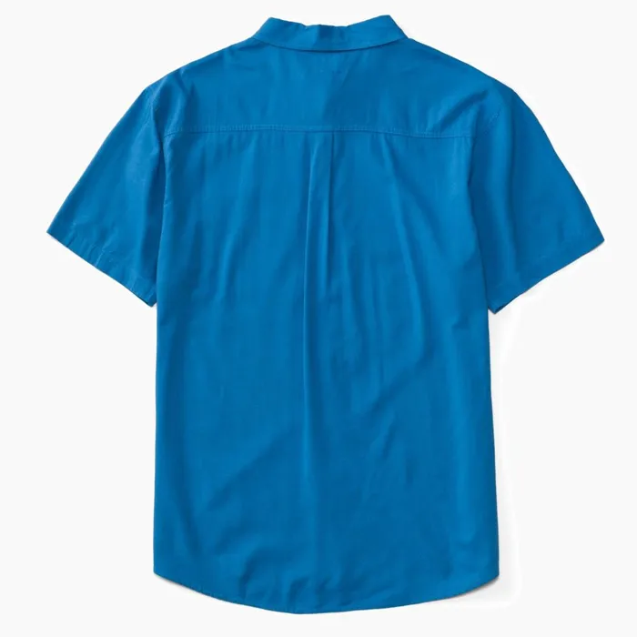 Reef TShirts and Shirts Men Collins Short Sleeve Shirt Parisian Blue Reef TShirts and Shirts Men Collins Short Sleeve Shirt Parisian Blue