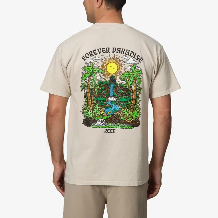 Reef TShirts and Shirts Men Forever Short Sleeve Tee Fog