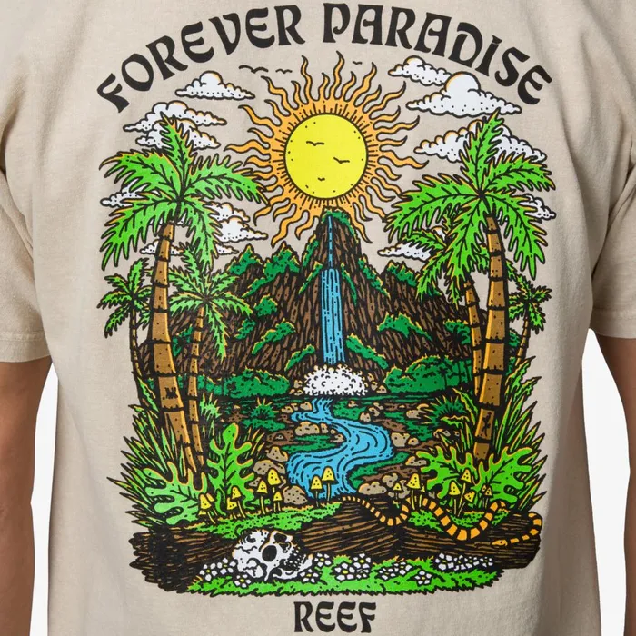 Reef TShirts and Shirts Men Forever Short Sleeve Tee Fog