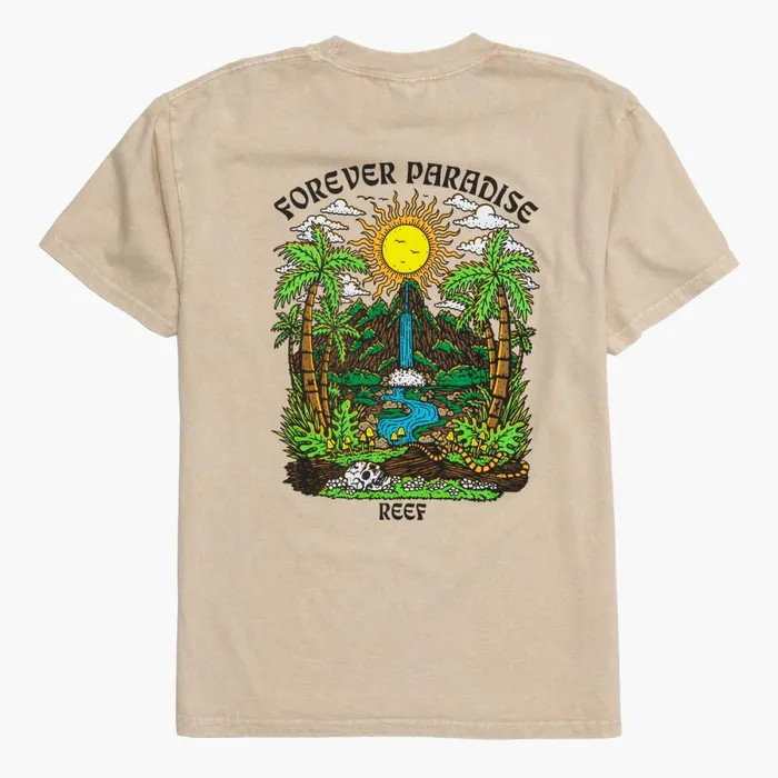 Reef TShirts and Shirts Men Forever Short Sleeve Tee Fog
