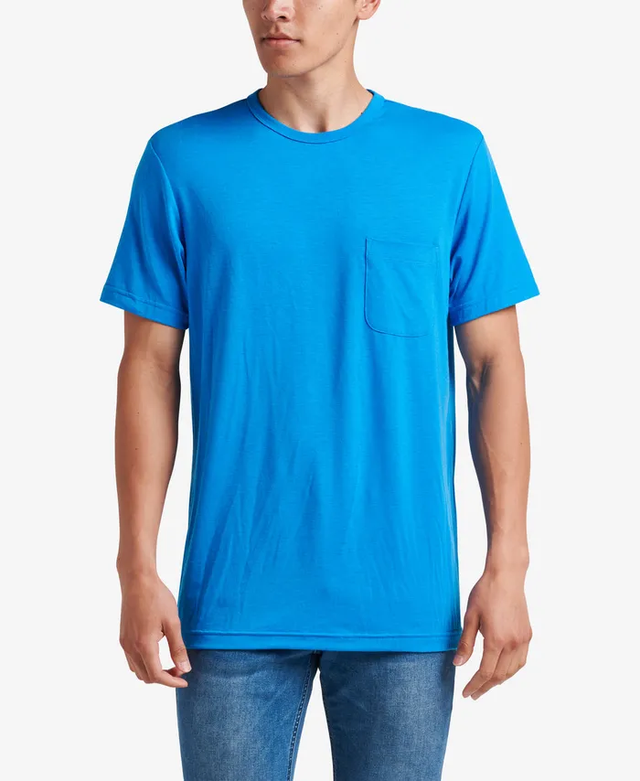 Reef TShirts and Shirts Men Smith Short Sleeve Pocket Knit Tee French Blue