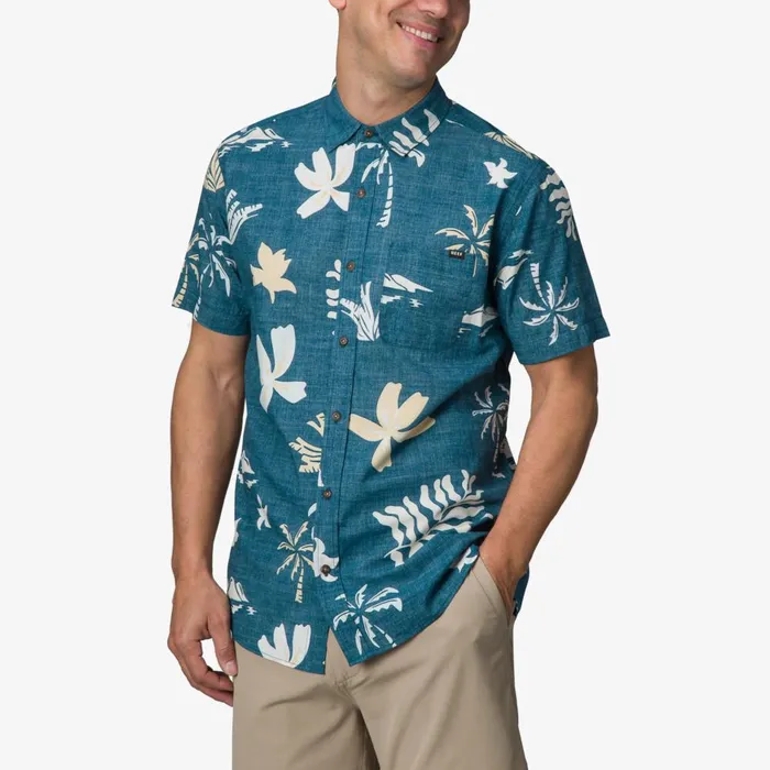 Reef TShirts and Shirts Men Watson Short Sleeve Shirt Legion Blue