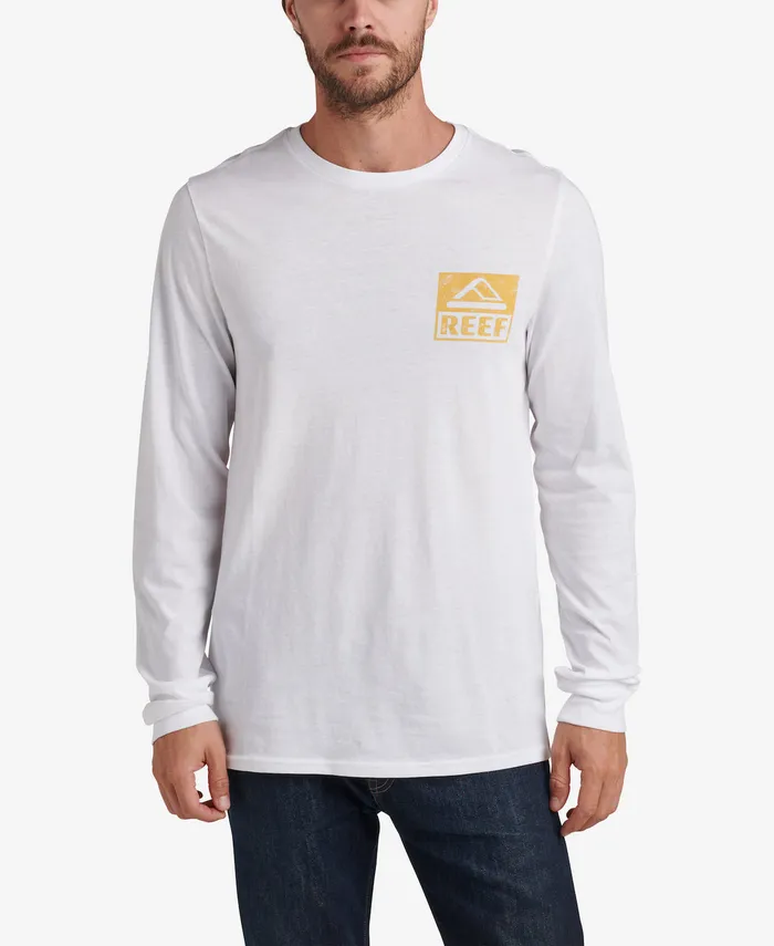 Reef TShirts and Shirts Men Wellie Graphic Long Sleeve Tee White
