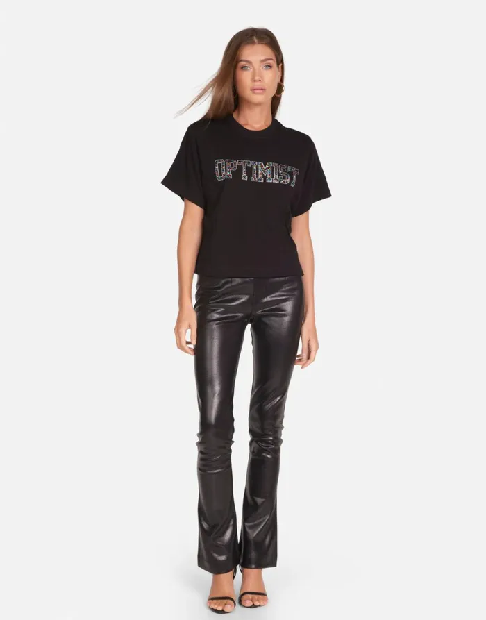 Rue Crystal Optimist Black Women039s Lauren Moshi Short Sleeve