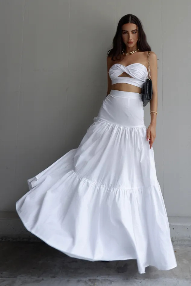 Runaway The Label Crops Shop Ayla Top 8211 White