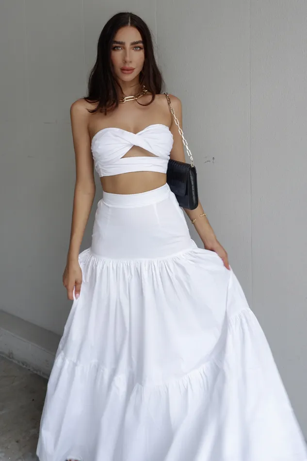 Runaway The Label Crops Shop Ayla Top 8211 White