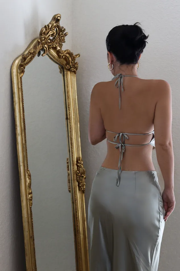 Runaway The Label Crops Shop Carmen Top 8211 Sage Runaway The Label Crops Shop Carmen Top 8211 Sage