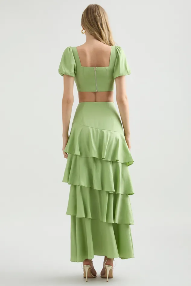 Runaway The Label Crops Shop Priya Top 8211 Matcha