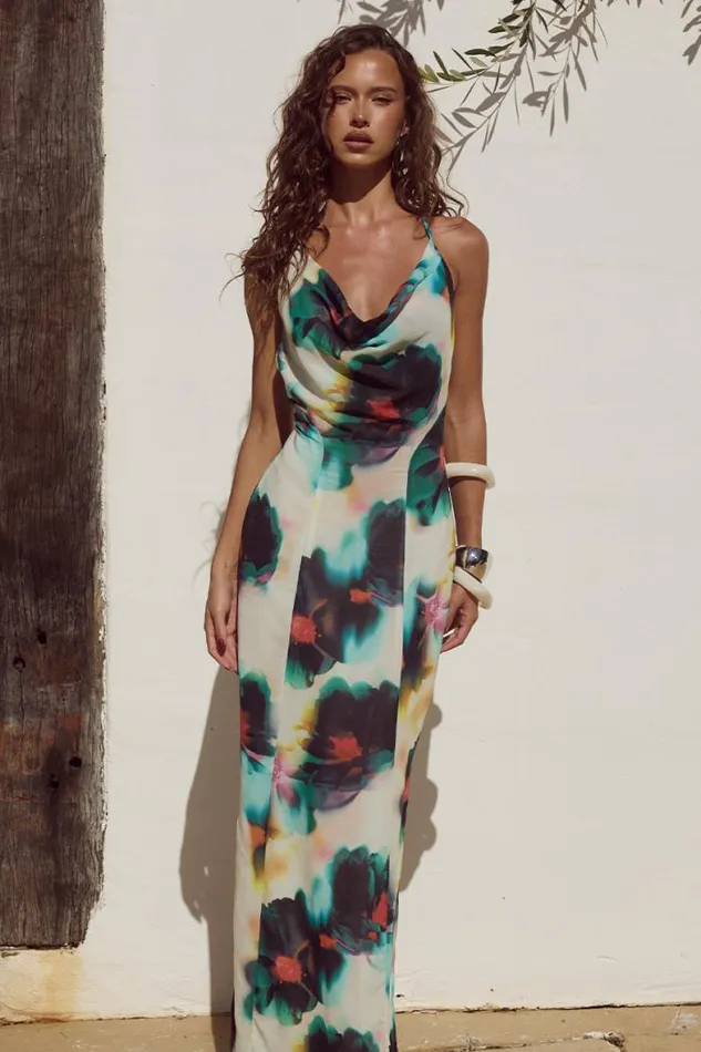 Runaway The Label Maxi Shop ANISSA MAXI DRESS 8211 CAMILA PRINT