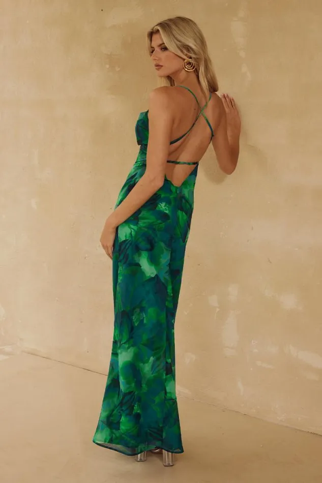 Runaway The Label Maxi Shop BENITO MAXI DRESS 8211 CALISTA GREEN