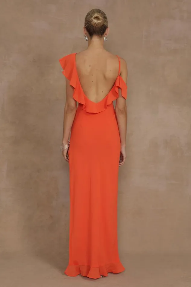 Runaway The Label Maxi Shop DALIA MAXI DRESS 8211 TANGERINE
