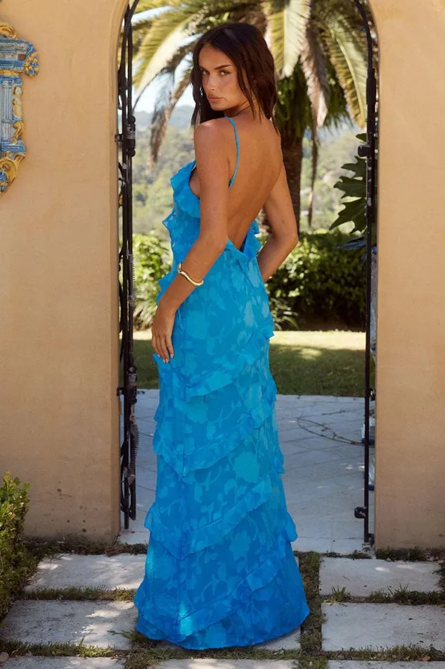 Runaway The Label Maxi Shop MANDEVILLA MAXI DRESS 8211 AQUA