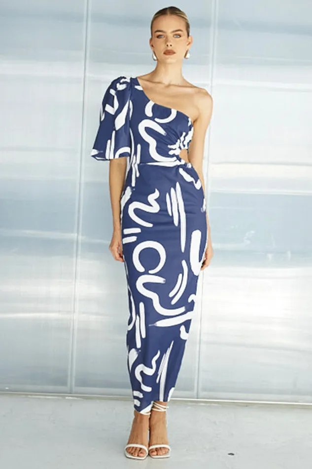 Runaway The Label Maxi Shop MARLOE YORK DRESS 8211 STEEL