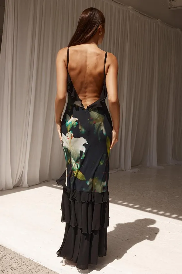 Runaway The Label Maxi Shop NAMARI MAXI DRESS 8211 LILY PRINT