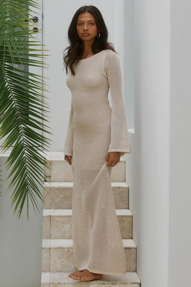 Runaway The Label Maxi Shop ROSALIE MAXI DRESS 8211 SAND