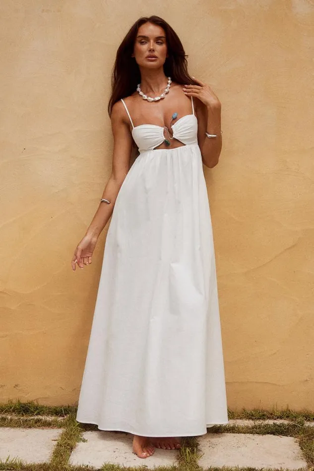 Runaway The Label Maxi Shop TANALA MAXI DRESS 8211 WHITE