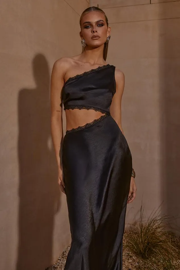 Runaway The Label Midi Shop ALTA LONG MIDI DRESS 8211 BLACK