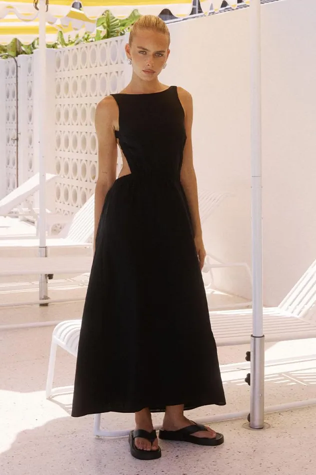 Runaway The Label Midi Shop BELA MIDI DRESS 8211 BLACK