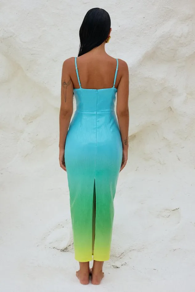 Runaway The Label Midi Shop BENITO MIDI DRESS 8211 BLUE OMBRE
