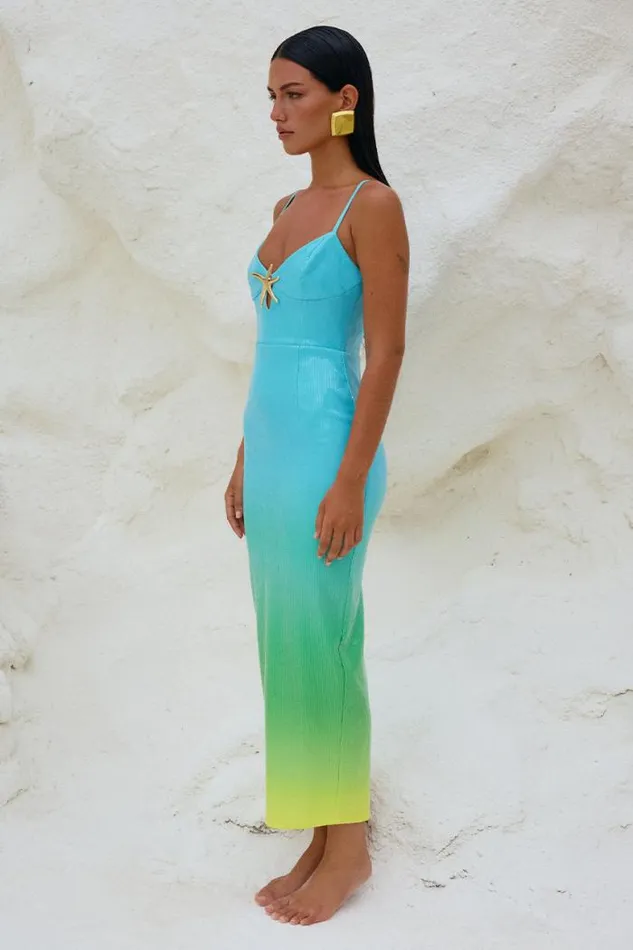 Runaway The Label Midi Shop BENITO MIDI DRESS 8211 BLUE OMBRE