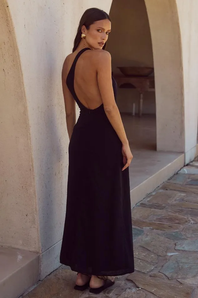 Runaway The Label Midi Shop HARRI MIDI DRESS 8211 BLACK