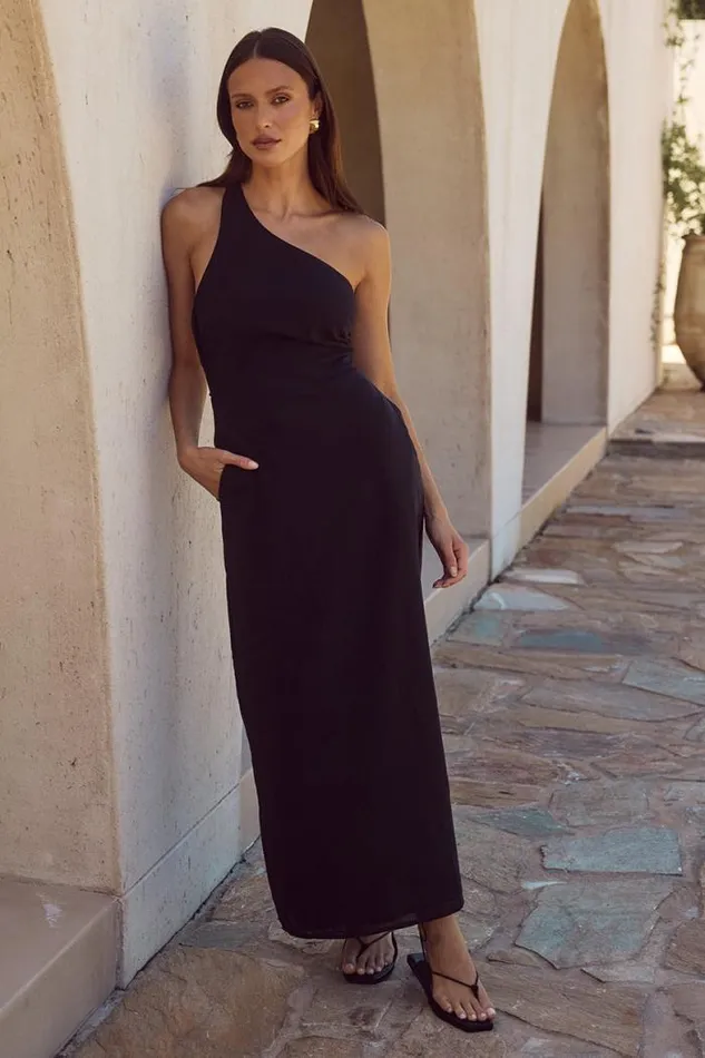 Runaway The Label Midi Shop HARRI MIDI DRESS 8211 BLACK