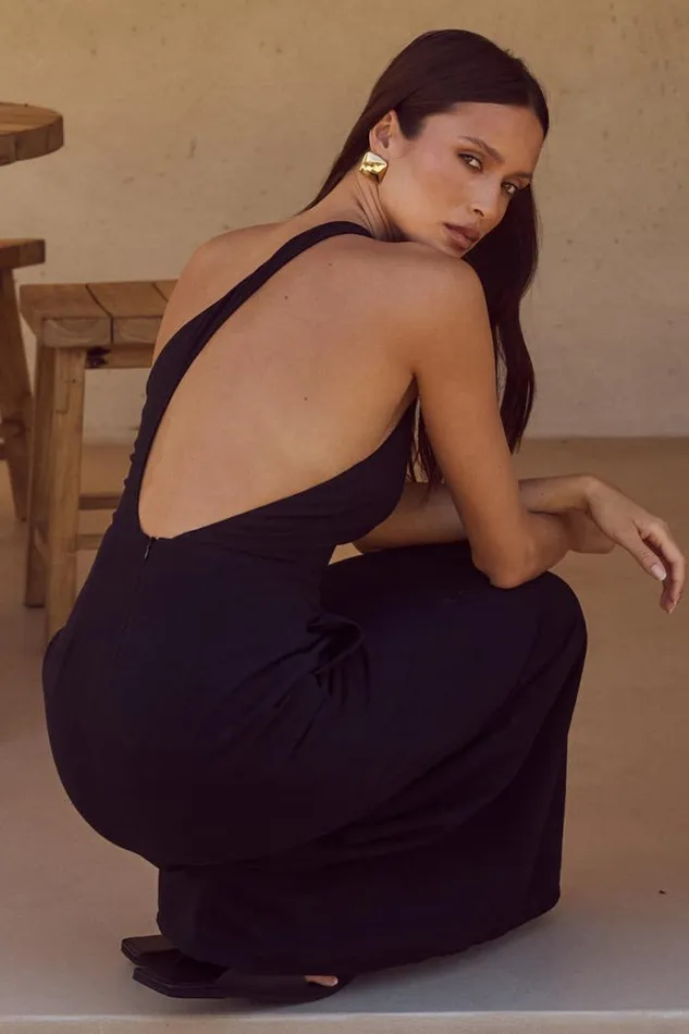 Runaway The Label Midi Shop HARRI MIDI DRESS 8211 BLACK
