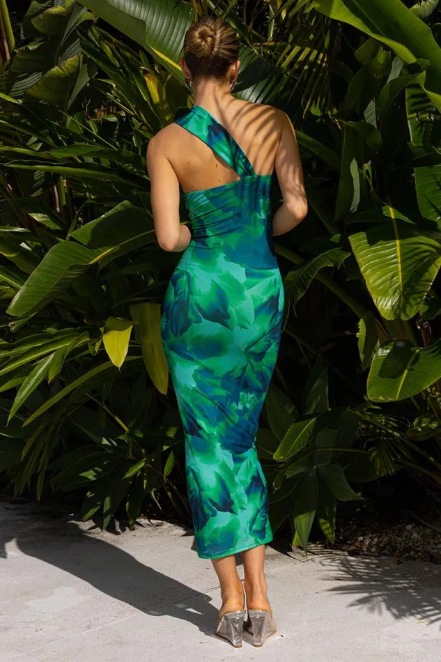 Runaway The Label Midi Shop LITSA MIDI DRESS 8211 CALISTA GREEN