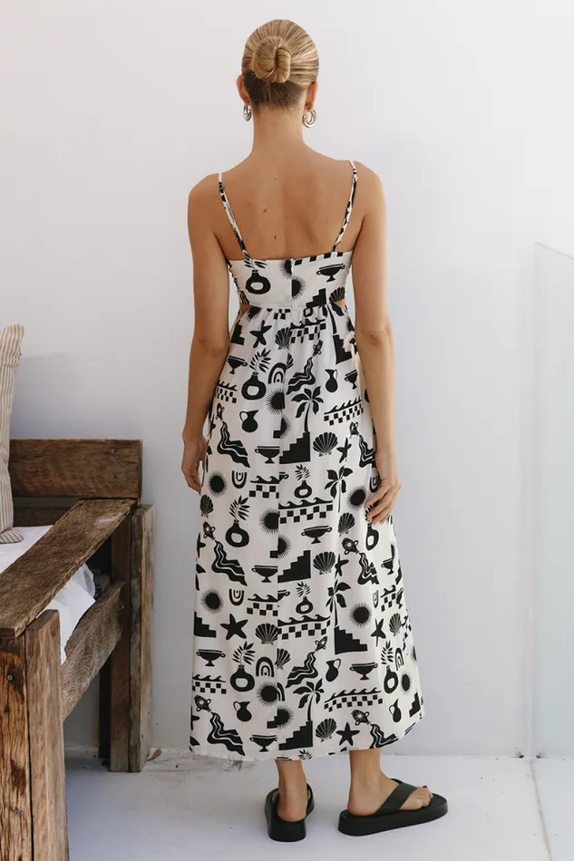 Runaway The Label Midi Shop NAMMOS MIDI DRESS 8211 SANDBLACK