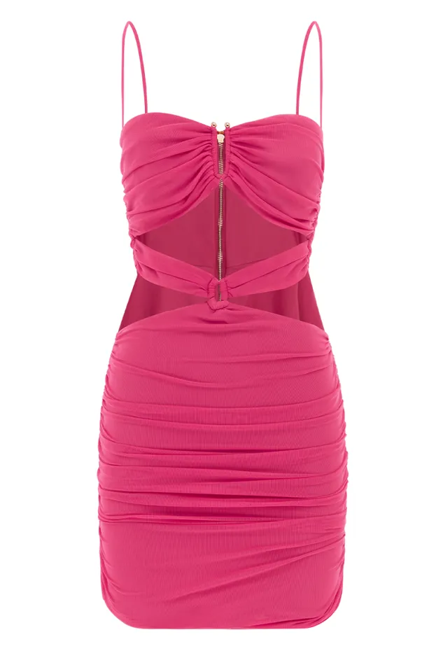 Runaway The Label Mini Shop KIM MINI DRESS 8211 FUCHSIA Runaway The Label Mini Shop KIM MINI DRESS 8211 FUCHSIA