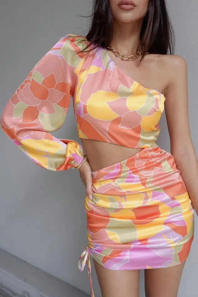 Runaway The Label Mini Shop Mindy Draped Dress 8211 Sage