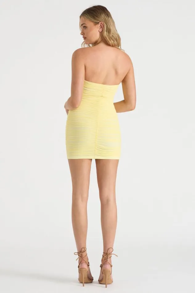 Runaway The Label Mini Shop THE MESH MINI DRESS 8211 BUTTER Runaway The Label Mini Shop THE MESH MINI DRESS 8211 BUTTER