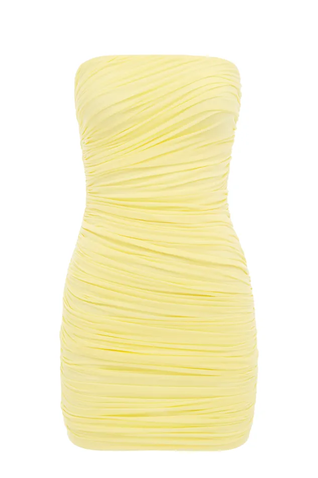 Runaway The Label Mini Shop THE MESH MINI DRESS 8211 BUTTER Runaway The Label Mini Shop THE MESH MINI DRESS 8211 BUTTER