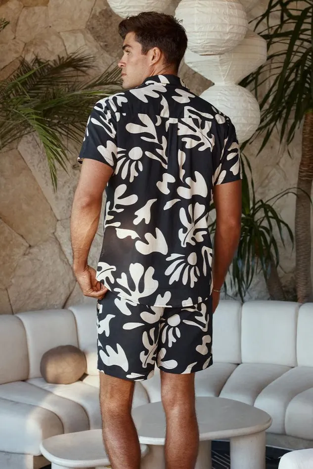 Runaway The Label Sets Menswear BOTANICA SHIRT 8211 BLACK