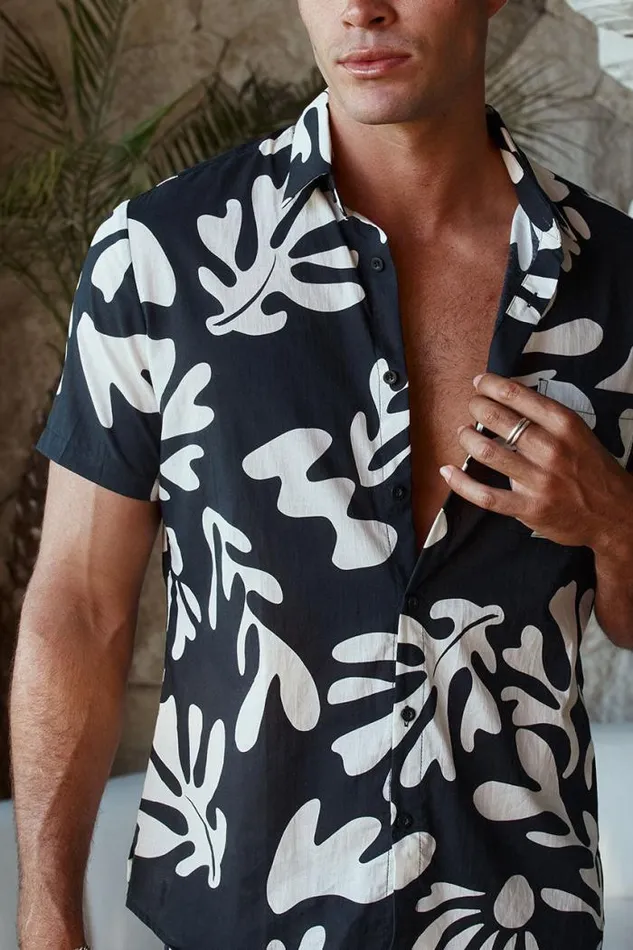 Runaway The Label Sets Menswear BOTANICA SHIRT 8211 BLACK