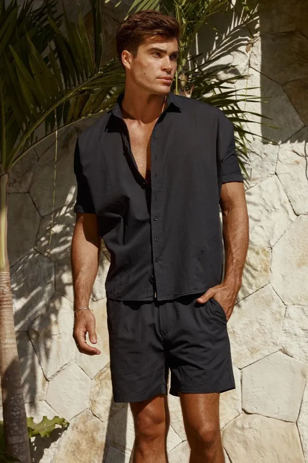 Runaway The Label Sets Menswear IROTAS SHIRT 8211 BLACK