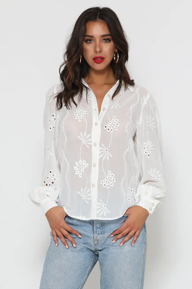 Runaway The Label Shirts and Blouses Shop Elise Blouse 8211 White Runaway The Label Shirts and Blouses Shop Elise Blouse 8211 White